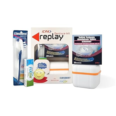 ICPA Replay Denture Cleaning Kit with Storage Container