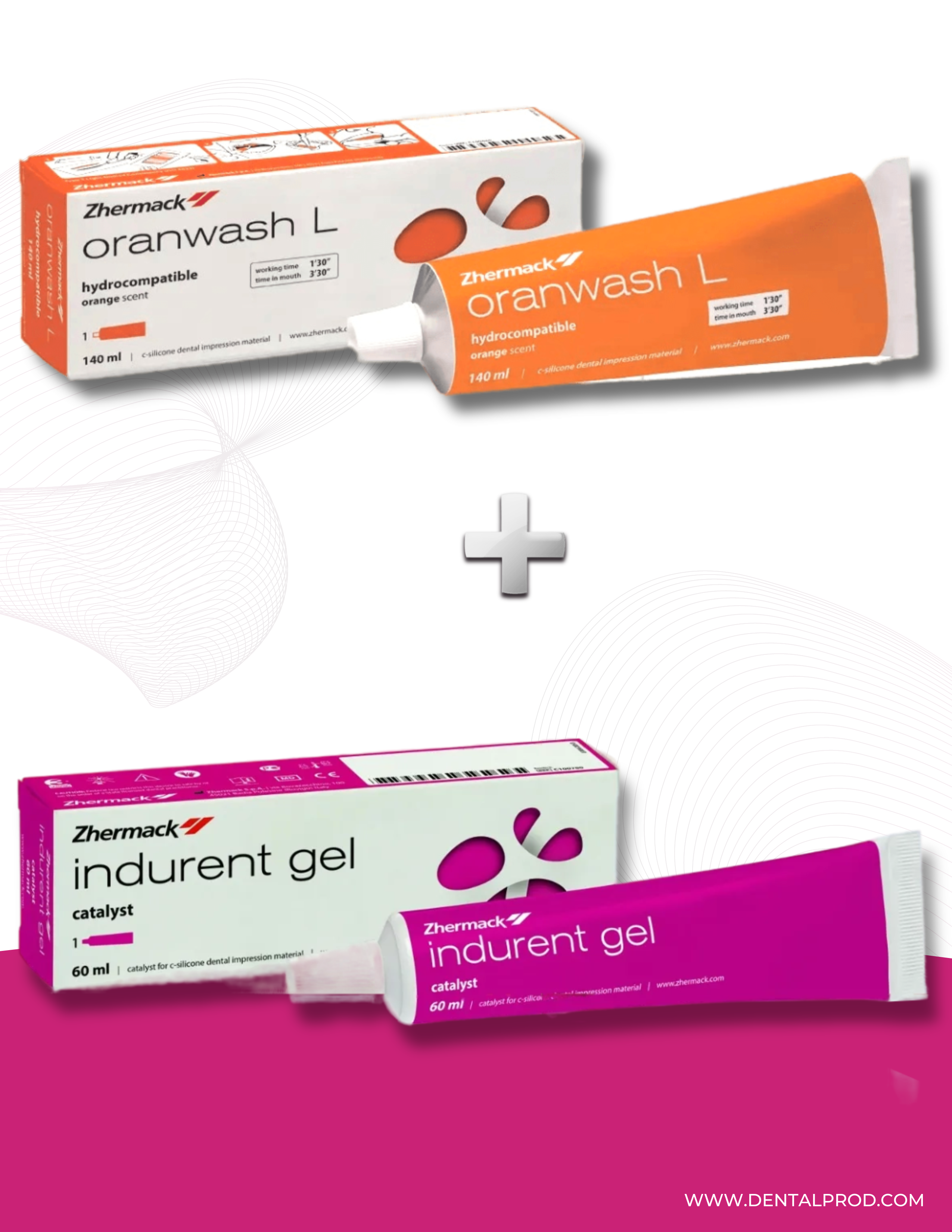 Zhermack Catalyst Indurent gel + Zhermack Oranwash Light Body