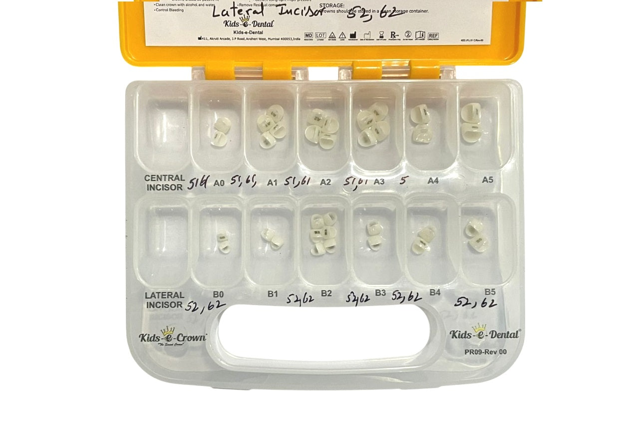 Kids-e-Crown Anterior Central & Lateral Incisor Mini Kit (Kit of 24 Crowns)