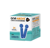 One Above Lancets For Glucometer (31 guage) Super Thin Blood Sampling