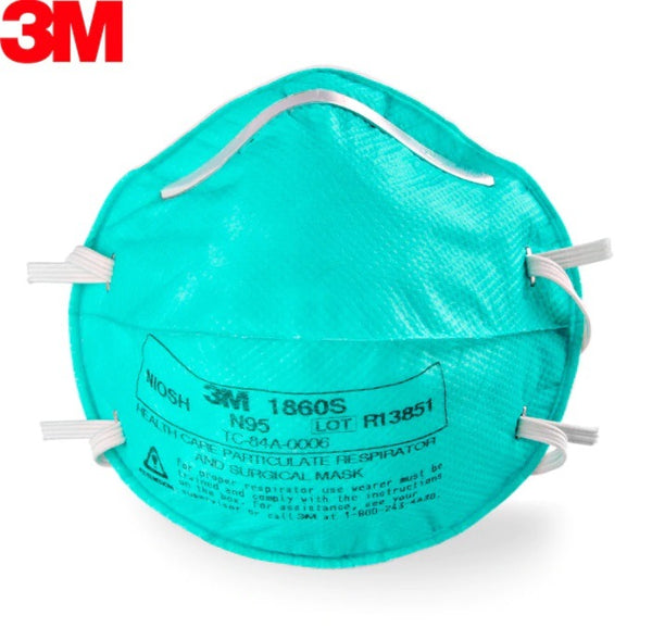 3M 1860 1860S N95 Dust Mask Particles Respirator Surgical Masks 20Pcs –  Minerva Medical Supplies, Inc.