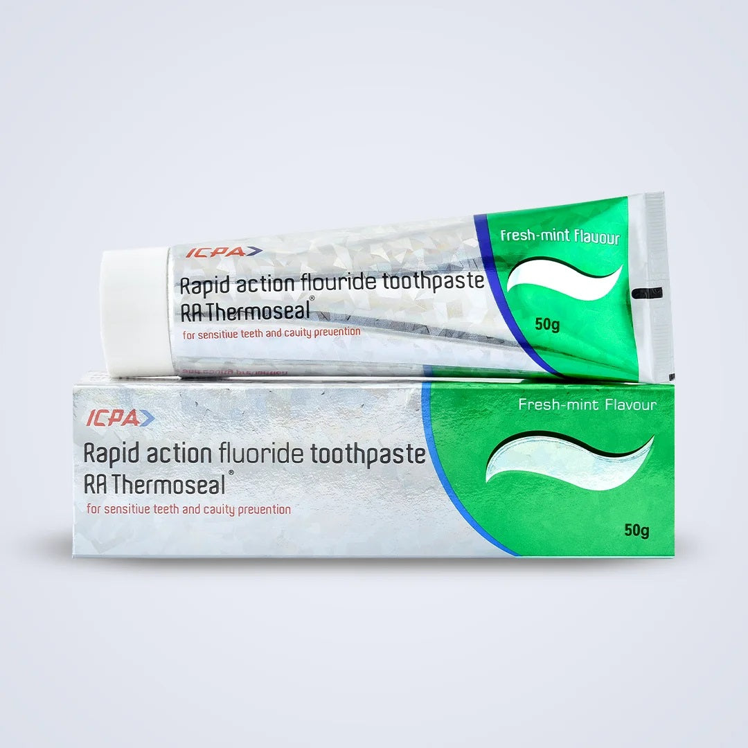 Icra Toothpaste ICPA RA Thermoseal Dental Toothpaste Rapid Action Mint Flavour 50 gm ...
