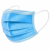 Disposable 3 Ply Face Mask Elastic (Pack of 100)