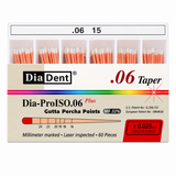 Diadent Gutta Percha Points 6% Taper 