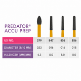 Prima Dental Predator Accuprep Crown Preparation Carbides Kit