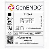Coltene GenEndo Hand K-Files 21mm  Endodontic Files | Stainless Steel Root Canal Files