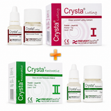 Prevest Crysta I & Crysta II Glass Ionomer Cement Kit | Luting + Restorative GIC Combo Pack