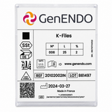 Coltene GenEndo Hand K-Files 25mm Endodontic Files | Stainless Steel Root Canal Files