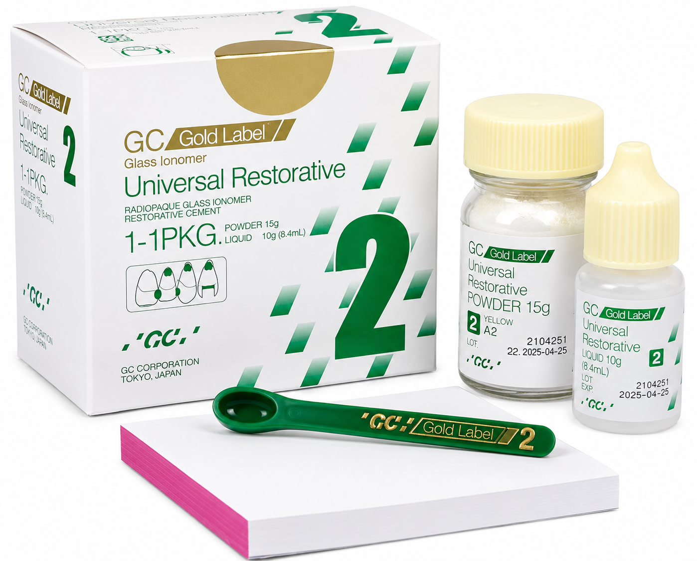 GC Gold Label 2 Glass Ionomer Restorative Cement (GIC)