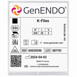 Coltene GenEndo Hand K-Files 25mm | Stainless Steel Endodontic Root Canal Files