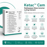 3M Ketac Cem Radiopaque Glass Ionomer Luting Cement – (Powder & Liquid Kit)