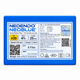 Neoendo NeoBlue Refills NiTi Rotary Files 4% 25mm 20