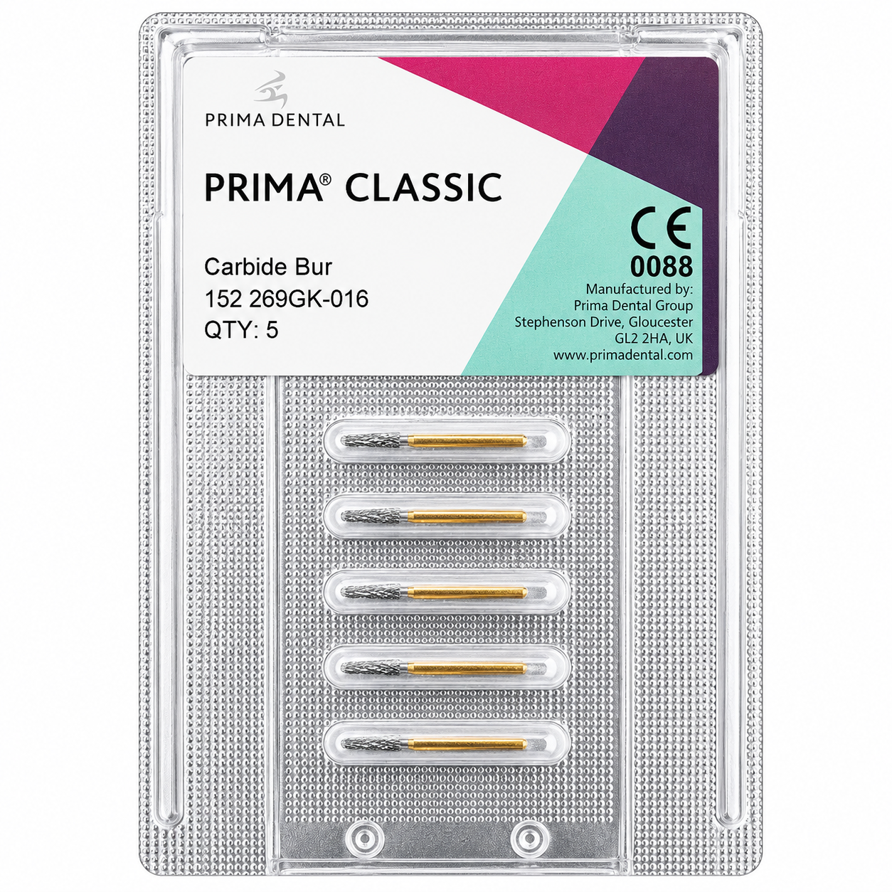 Prima Dental Endo Access Endo Range Bur 152 (Pack of 5)