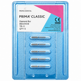 Prima Dental Taper Round End Air Rotor Diamond Burs (Pack of 5 Burs)