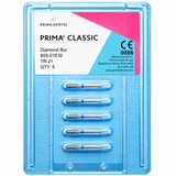 Prima Dental Taper Round End Air Rotor Diamond Burs (Pack of 5 Burs)