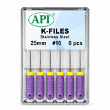 API K Files 25mm (Pack of 6) 