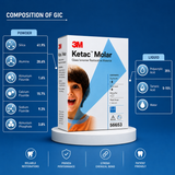 3M ESPE Ketac Molar Glass Ionomer Filling Material (GIC) – High Strength Restorative Cement
