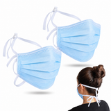 Disposable Face Mask 3Ply Surgical Tie Mask (Pack of 50)