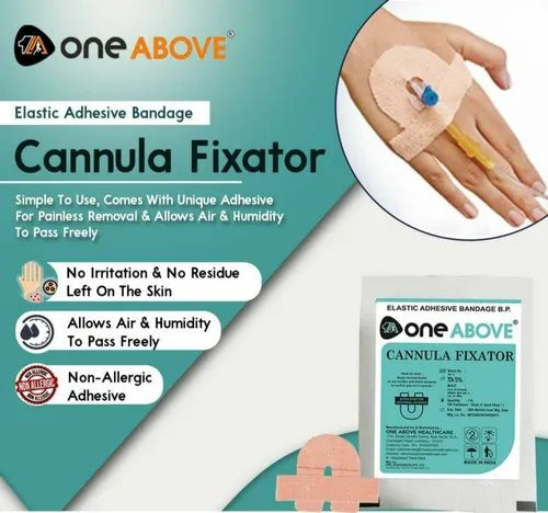 One Above Cannula Fixator Elastic Adhesive Bandage B.P
