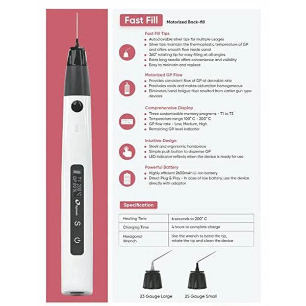 Eighteeth Fast Fill Back Fill for 3D Obturation System / Dental Equipm