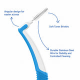 Stim Interdental Proxa Blue Angular Wide Gap ISO-3 (Pack of 5) | Interdental Cleaning Brush for Wide Gaps
