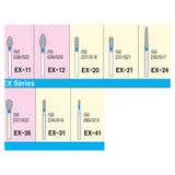 Mani Diamond Burs-EX Extra Shape (Pack of 5)