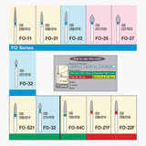 Mani Diamond Burs - Flame Ogival End / FO Series (Pack of 5)
