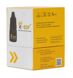 Box of e-SDF dental product with yellow and white design