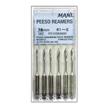 Mani Peeso Reamers 38mm (Pack of 6) Dental Root Canal Endodontic Files