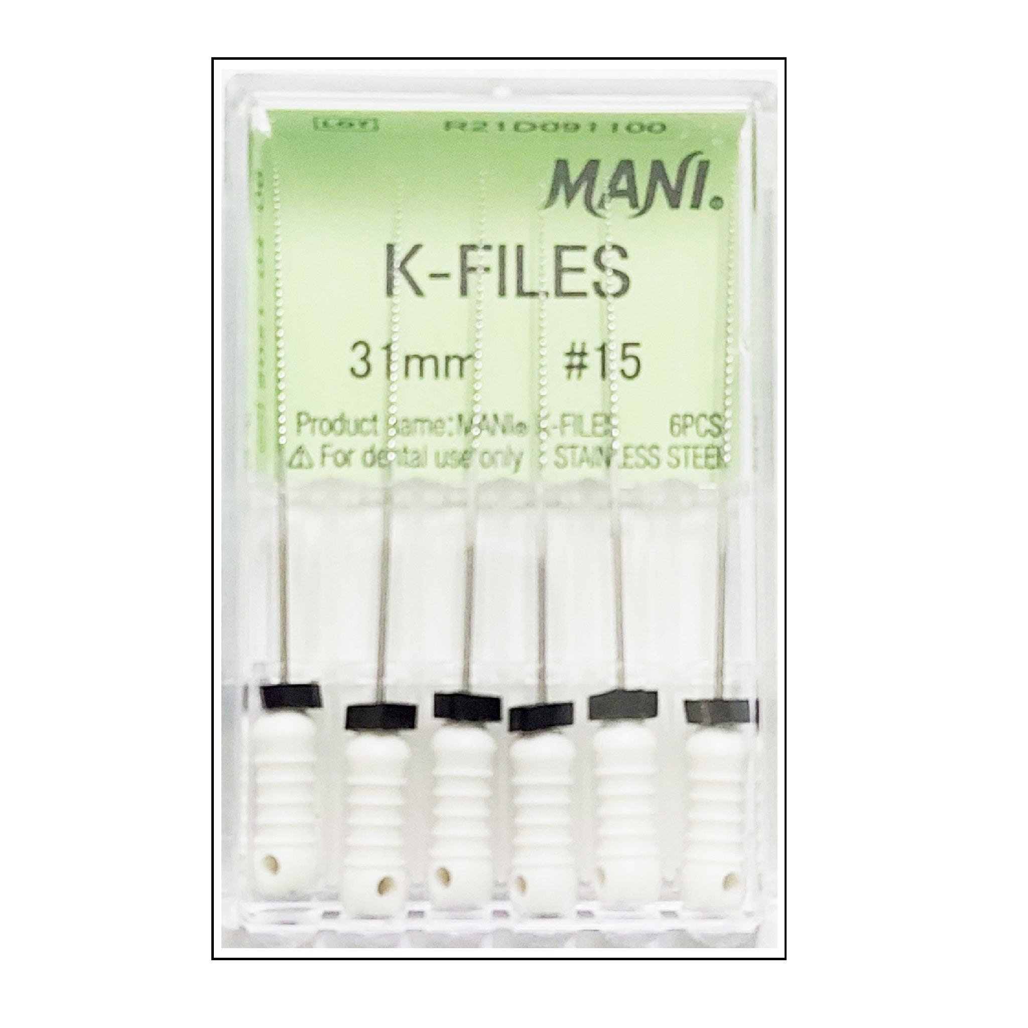 Mani Hand K Files 31mm (Pack of 6) / Dental Root Canal Endo Hand Files