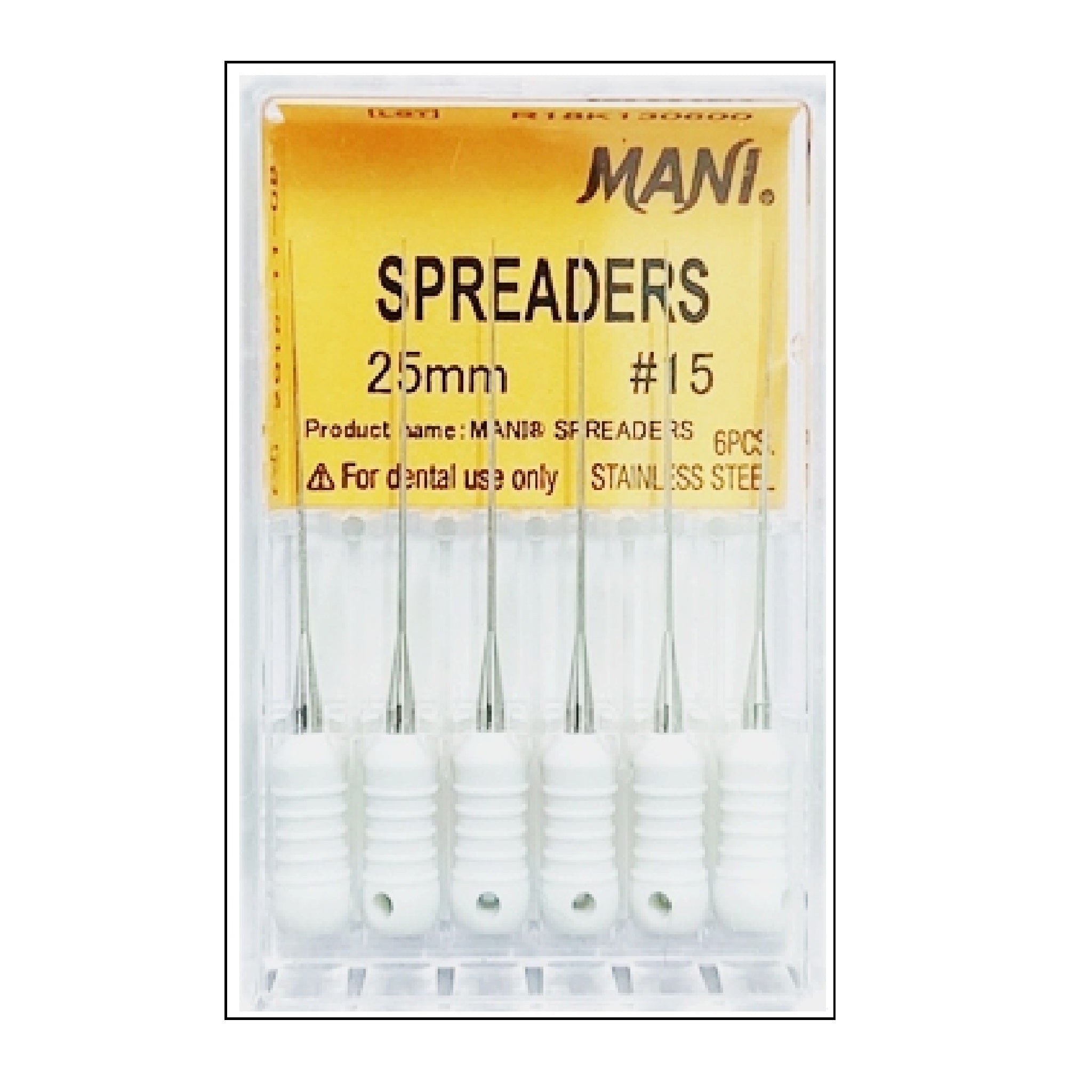 Finger Sprider Rct Mani Finger Spreader 25mm (Pack of 6) Dental Root Canal Endodontic Fil ...