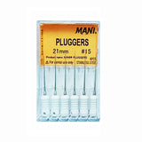 Mani Finger Plugger 21mm (Pack of 6) Dental Root Canal Endodontic Hand Files