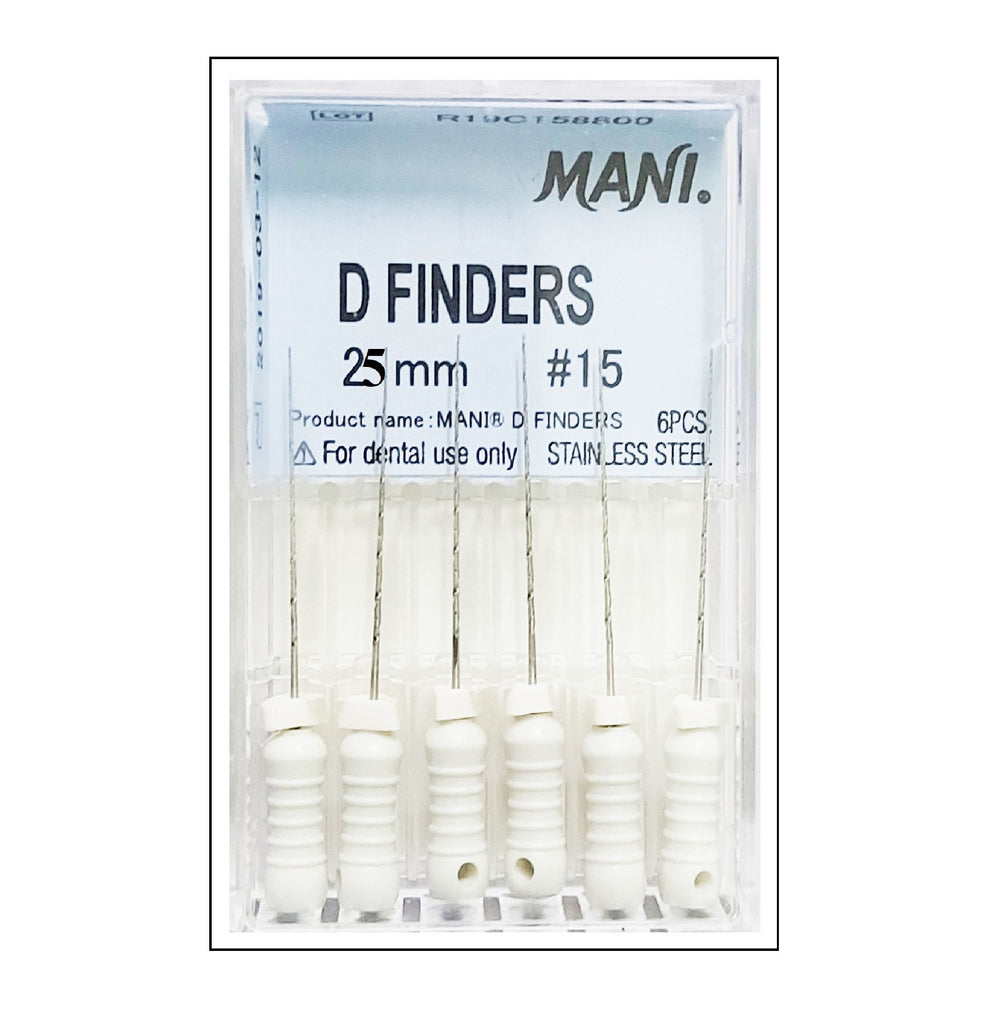 Mani D Finders 25mm Dental Root Canal Hand Files Dental Prod