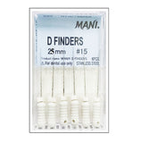 Mani D Finders 25mm Dental Root Canal Hand Files