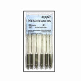 Mani Peeso Reamers 32mm (Pack of 6) Dental Root Canal Endodontic Files