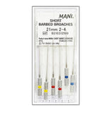 Mani Short Barbed Broaches 21mm (Pack of 6) Dental Root Canal Endodontic Files