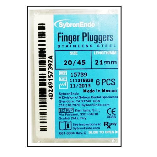 SybronEndo Finger Plugger 21mm / Endodontic Dental Hand Files