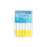 Mani Reamers 25mm -(Pack of 6) Dental Root Canal Endodontic Files