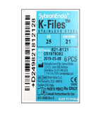SybronEndo Hand K Files #21mm / Endodontic Dental Hand Files