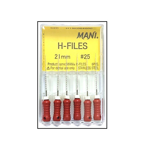 Dental H Files Size 10 21mm – Stainless Steel Endodontic Hedstrom Hand Root Canal Instruments