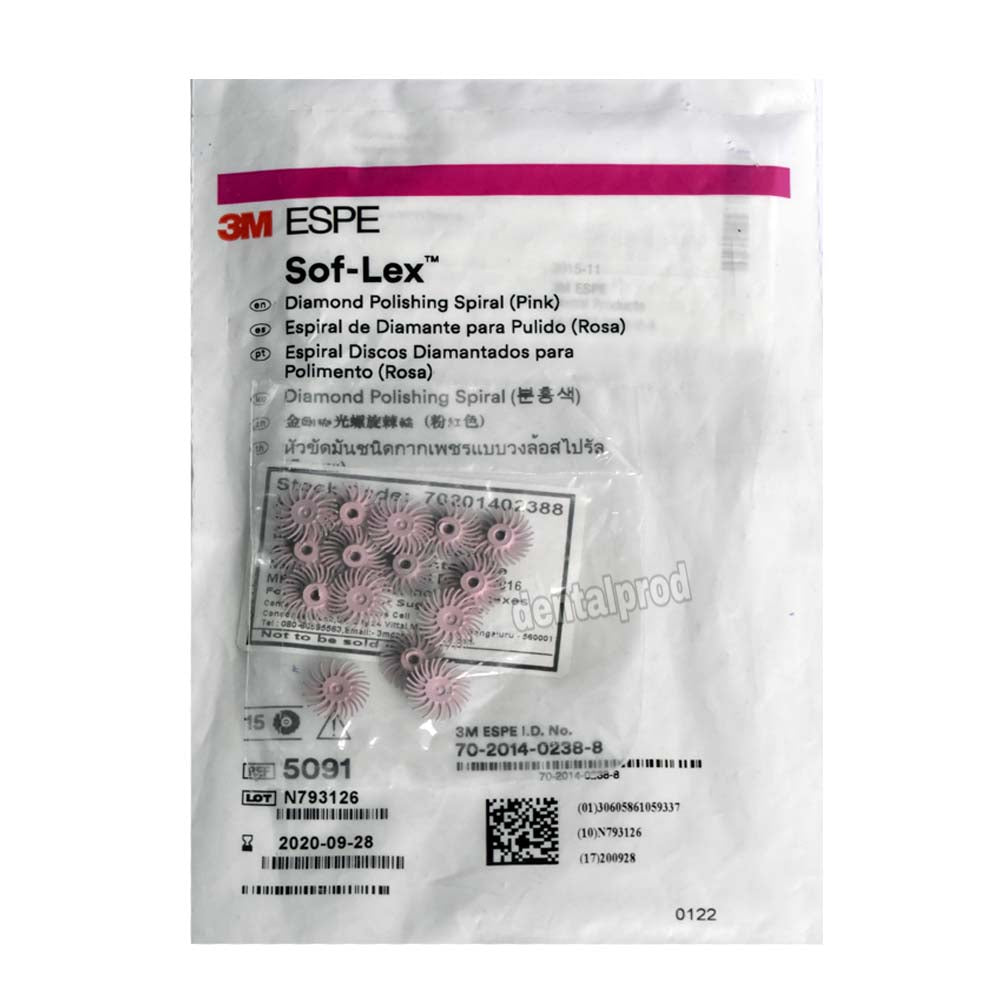 3M ESPE Sof-Lex Diamond Polishing Spiral Dental Sof-Lex Pink