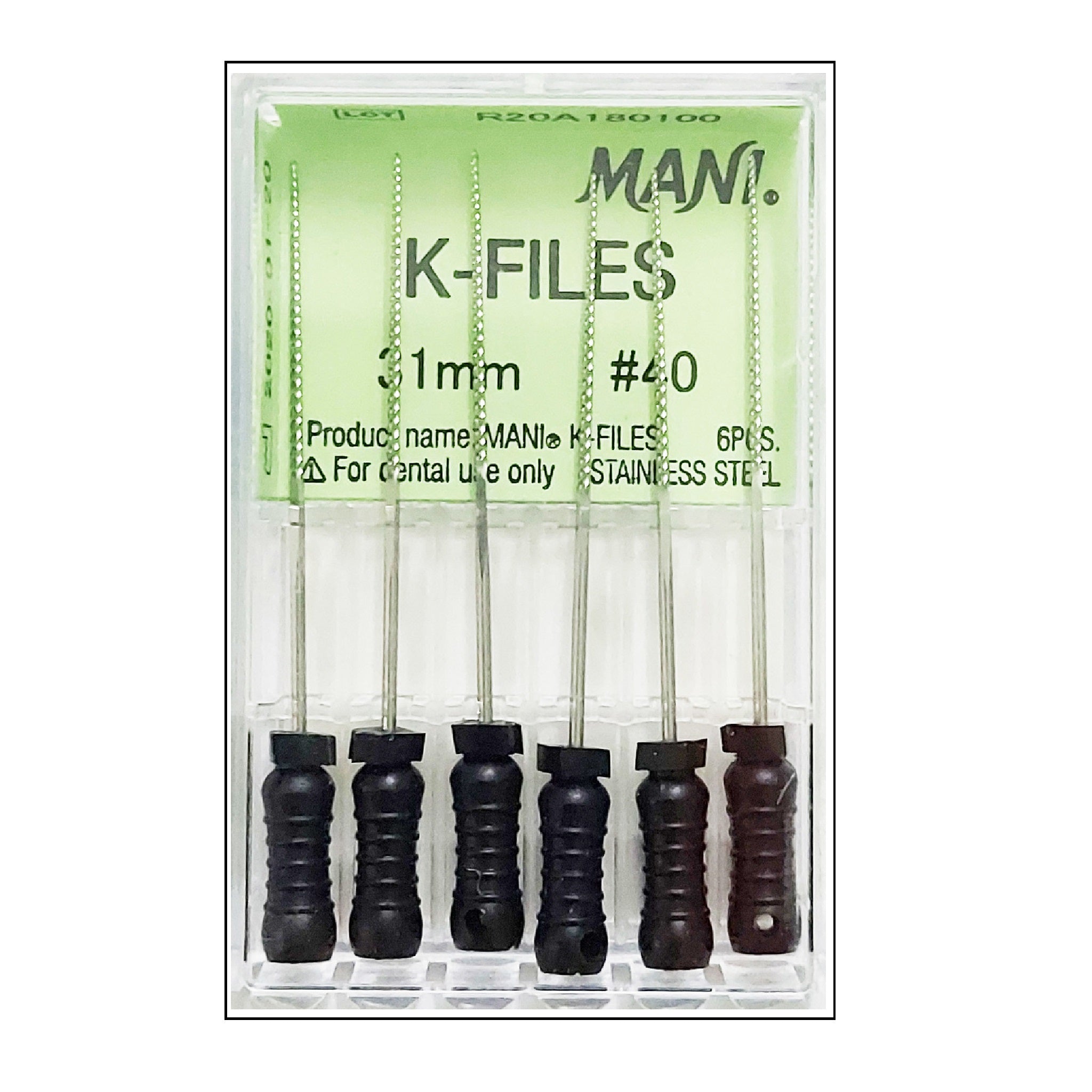 Mani Hand K Files 31mm (Pack of 6) / Dental Root Canal Endo Hand Files ...