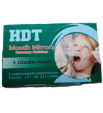 Mouth Mirror Tops Plain Pack of 12 - size 4