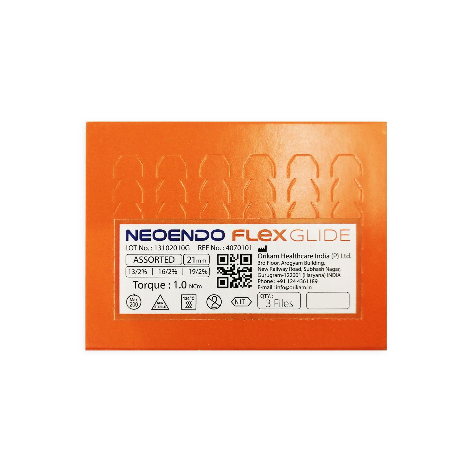 Neoendo Flex Glide File 21mm (Assorted) 2% Endodontic Dental Rotary Files