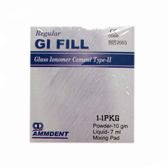 Ammdent GI Fill Type II (Glass Ionomer Filling Material- GIC) Temporar –  Dental Prod