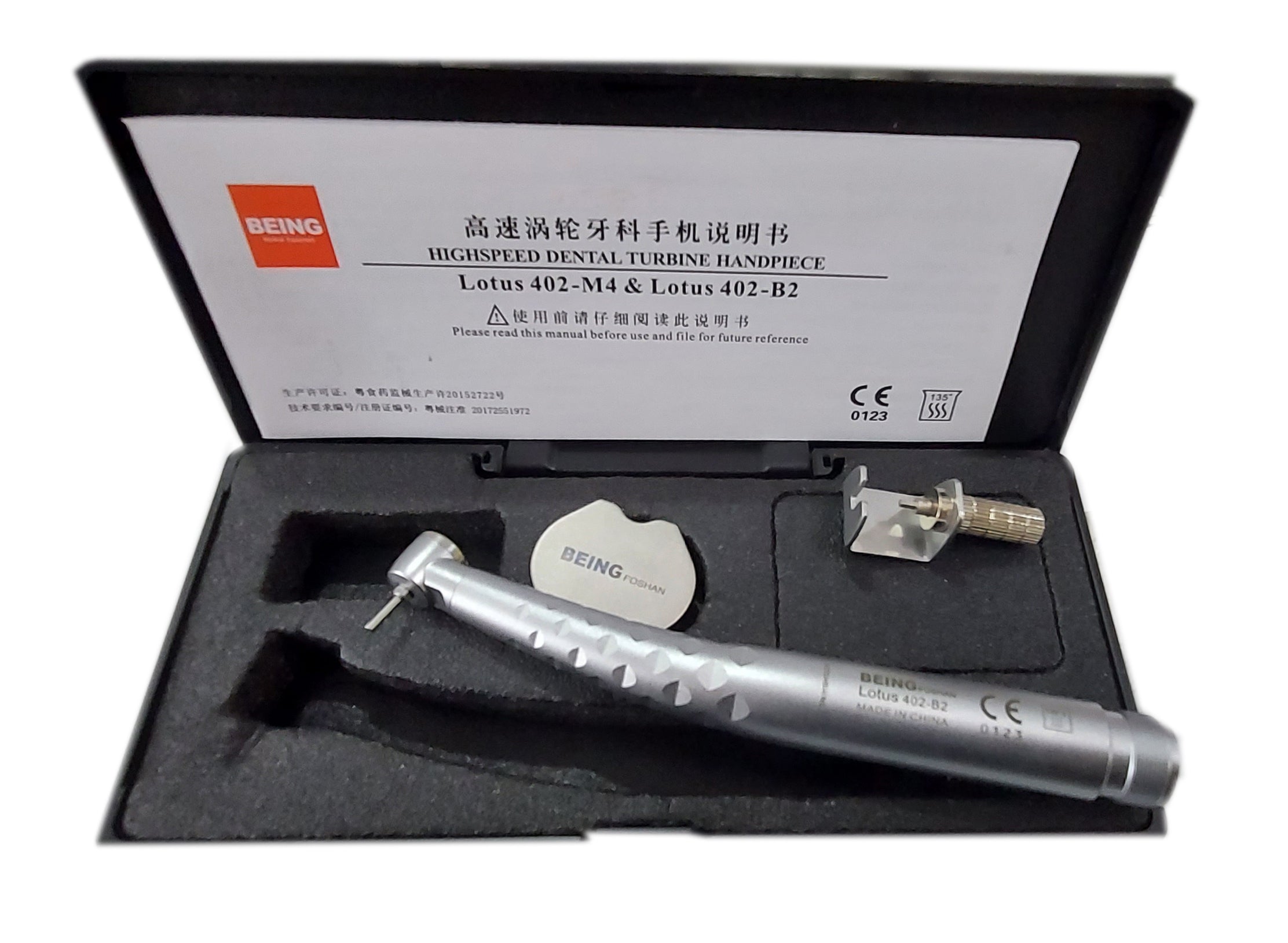 Being Foshan Air Rotor Pedo Handpiece with Bur Changing Key (402-B2)