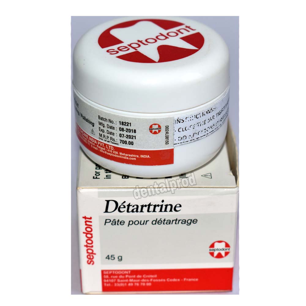 Septodont Detartrine Polishing Paste 45g Jar (Oral Prophylaxis Dental –  Dental Prod