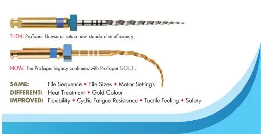 Dentsply Protaper Gold Rotary Files 25mm / Shaping and finishing Dental files