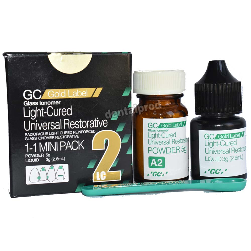 GC Gold Label 2 LC (Light Cured Universal Restorative-GIC) – Dental Prod
