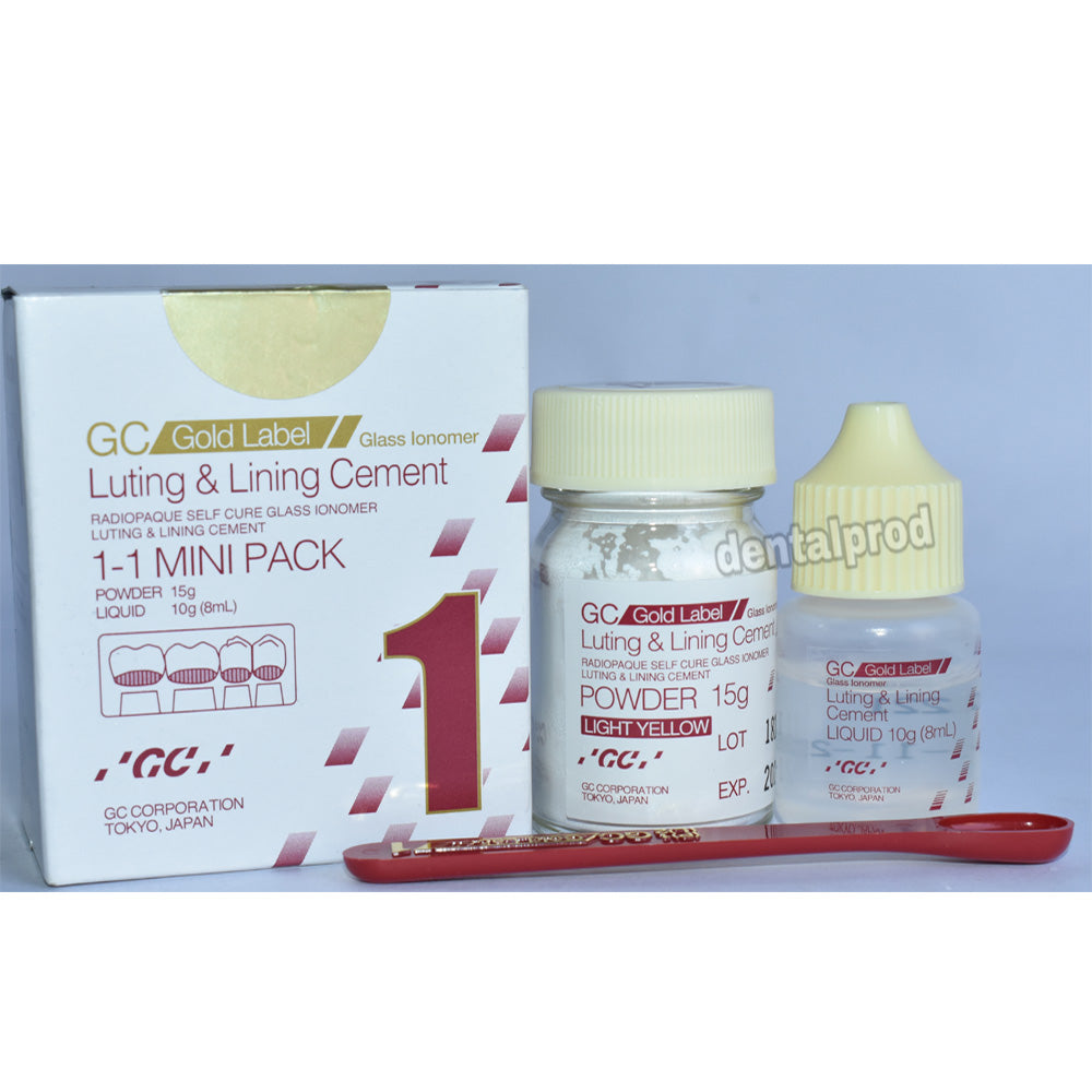 GC Gold Label 1 Luting & Lining GIC (Glass Ionomer Cement) – Dental Prod